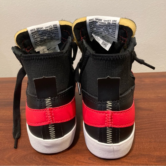 Nike men size 10 raw cut leather high top blazer - Picture 5 of 10